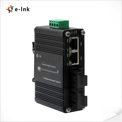 Commutateur Ethernet SFP mini industriel à 2 ports 10/100/1000T 802.3at PoE + à 2 ports 100/1000Base-X avec fonction de renforcement de puissance 12~48VDC