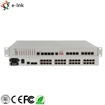 Multiplexeur PDH 32E1 + 4GE (fibre optique de secours 1+1)