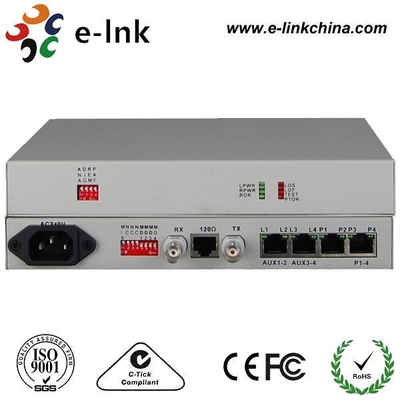 Convertisseur/Multiplexeur téléphonique 4 voix (FXS/FXO) sur E1