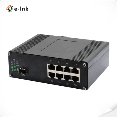 Commutateur Ethernet à 8 ports industriel 10/100/1000T 802.3at PoE + 1 ports 100/1000Base-X