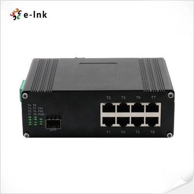 Commutateur Ethernet à 8 ports industriel 10/100/1000T 802.3bt PoE + 1 ports 100/1000Base-X