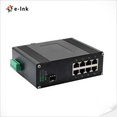 8 ports industriels 10/100/1000T 802.3bt PoE + 1 ports 100/1000Base-X Ethernet Switch prend en charge le plein/mi-duplex, la négociation automatique, le MDI/MDIX automatique
