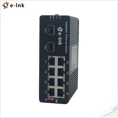 quality Commutateur PoE industriel à 8 ports 10/100/1000BASE-T + à 2 ports 1000BASE-SFP 250m factory