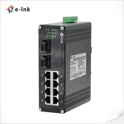 Commutateur Ethernet industriel à 8 ports 10/100Base-T + à 2 ports 100BASE-FX