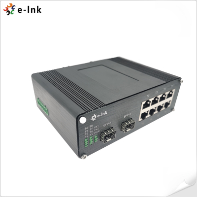 Commutateur Ethernet industriel à 8 ports 10/100/1000T 802.3at PoE + à 2 ports 100/1000BASE-X