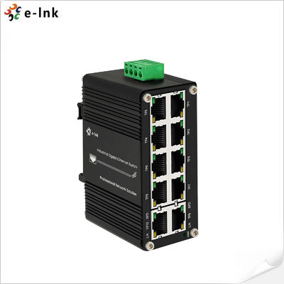 Mini Switch Ethernet Compact Industriel 10 ports 10/100/1000T, supporte le contrôle de flux 802.3x