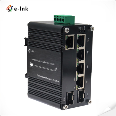5-Port actionné par PoE industriel commutateur d'Ethernet de 10/100/1000T + de 2-Port 100/1000X SFP avec la fonction émulation de PoE