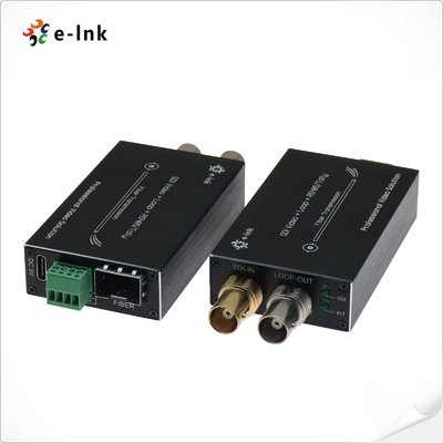 Convertisseur 3G-SDI mini-type en fibre avec Tally & Reverse RS485