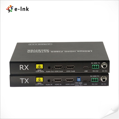 4K@60Hz 4:44 Extendant optique à fibre audio-vidéo non compressé