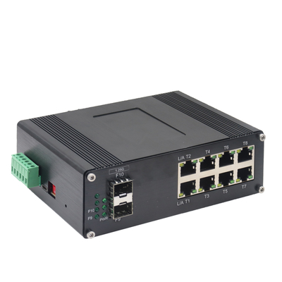 Commutateur Ethernet géré SFP à 8 ports industriel 10/100/1000T + 2 ports 1000X