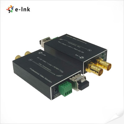 Mini convertisseur 12G-SDI vers fibre optique avec Tally et RS485, avec transmission numérique complète sans compression de qualité diffusion.