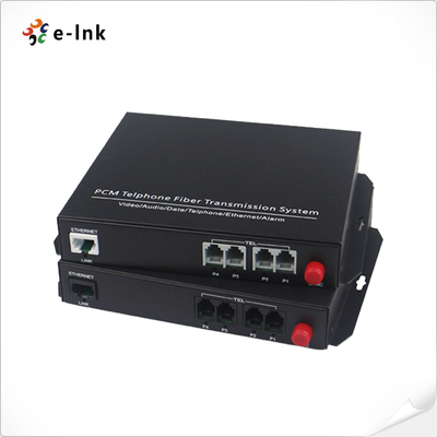 4Ch POTS ((FXO/FXS) Téléphone par fibre Mux