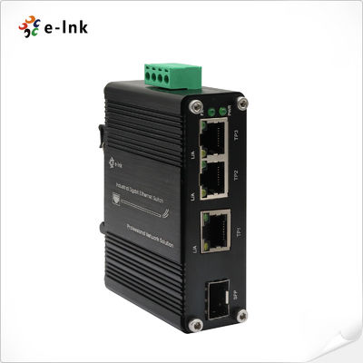Commutateur mini industriel à 3 ports 10/100/1000T + 1 ports 100/1000X SFP Gigabit Ethernet