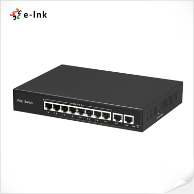 Commutateur Ethernet à liaison montante à 8 ports 10/100BASE-T PoE et 2 ports 100BASE-T