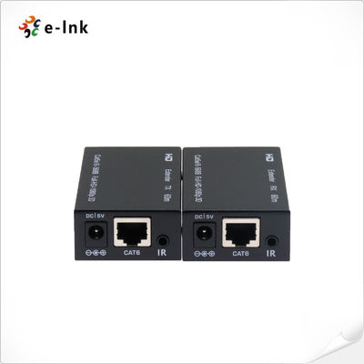 HDMI via CAT5e/6 Extender 60M avec IR prend en charge la transmission infrarouge bidirectionnelle