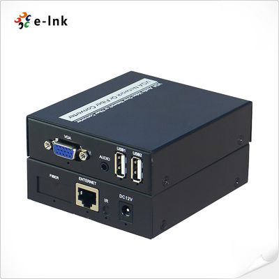 USB VGA KVM sur CAT5/6 UTP Extender Prise en charge de la transmission de signaux audio stéréo analogiques unidirectionnels