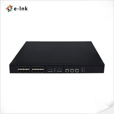 L3 géré 16 ports 10G SFP + 2 ports 40G QSFP+ Fibre Switch