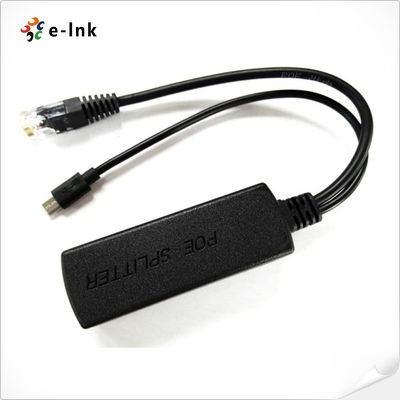 Splitter PoE Conforme à la norme IEEE 802.3af DC5V 2.4A Sortie de puissance DC48V Entrée 10/100Mbps Ethernet rapide