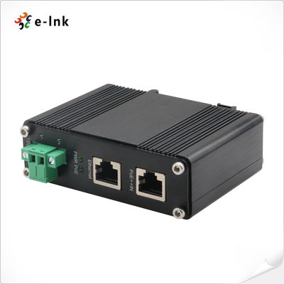 Répartiteur PoE++ Industriel 19VDC 802.3bt Gigabit 100m IP40 Rail DIN