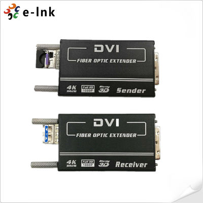 4K DVI Fiber Transceiver 80km Single Mode Manual EDID HDMI 1.4 