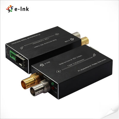 Mini convertisseur de fibre 3G-SDI Bi-directionnel HD-SDI 80km prise chaude